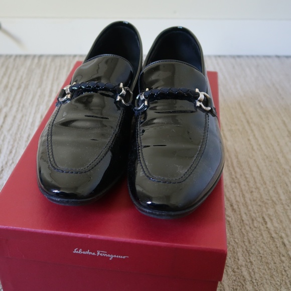 Salvatore Ferragamo Gigo Men\'s Leather Loafer 8.5